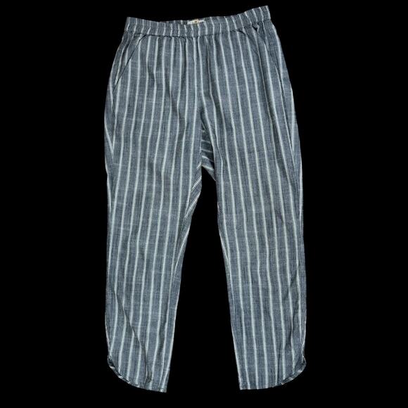 Marine Layer Pants - Marine Layer Women’s Allison Pant | Black/White Stripe | Sz Small | Tencel